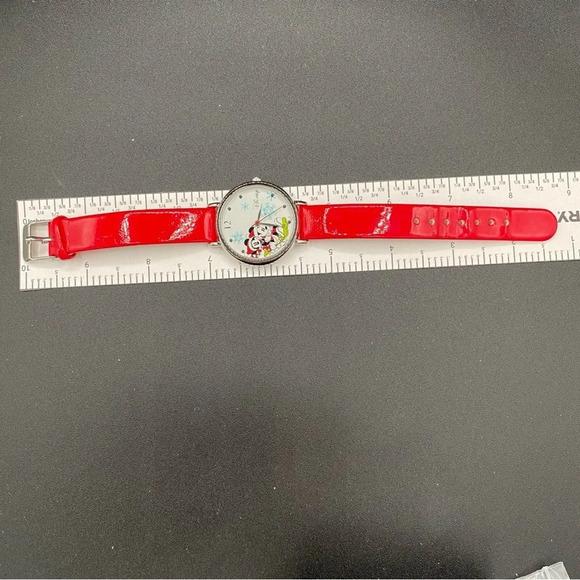 Disney Mickey Mouse Christmas Winter Watch with Patent Leather Strap - Working main image 9
